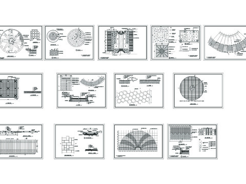  多款地面铺装CAD图库 