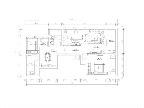  玫瑰灣大平層CAD施工圖 