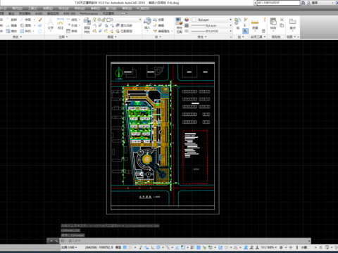  小区规划景观cad平面图 