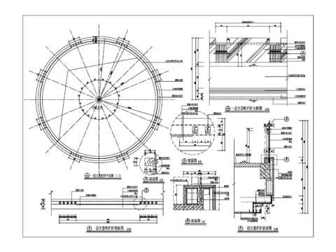  环形栏杆节点图 