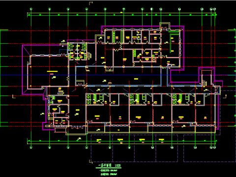  幼儿园cad施工图 