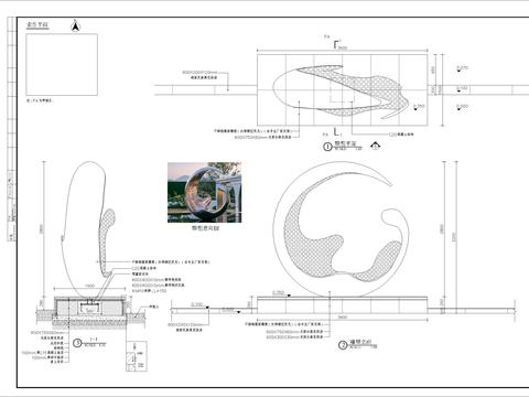 特色雕塑细节点大样 