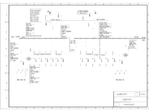  10KV电气一次接线图CAD图纸 