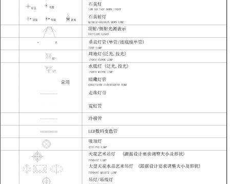  灯具CAD施工图 