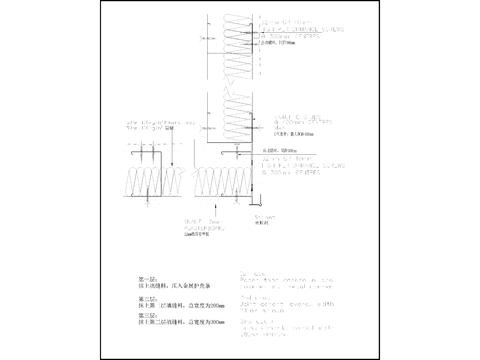  轻钢龙骨隔墙转角大样 