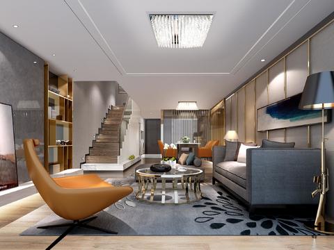  简欧30平LOFT公寓cad施工图 