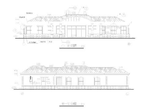  一層食堂全套建筑CAD施工圖 