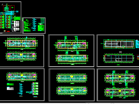  公寓宿舍电气CAD施工图 