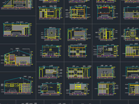  43个主人房及卧室立面节点大样 