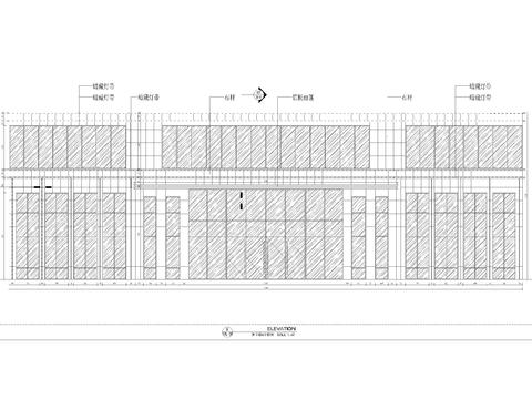  商業(yè)建筑外立面CAD施工圖 