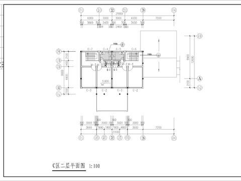  仿古商业cad施工图 