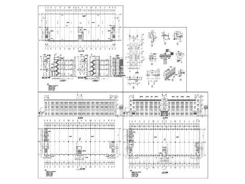  1廠房建筑cad施工圖 