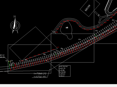  护坡平面图CAD施工图 