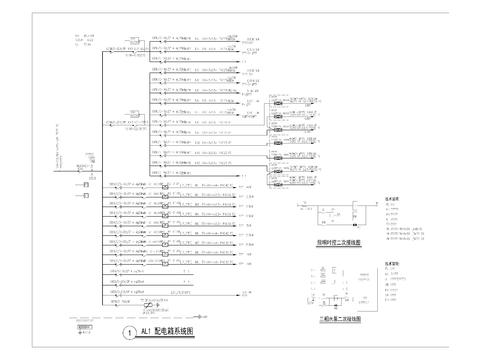  景观配电系统图cad平面图 