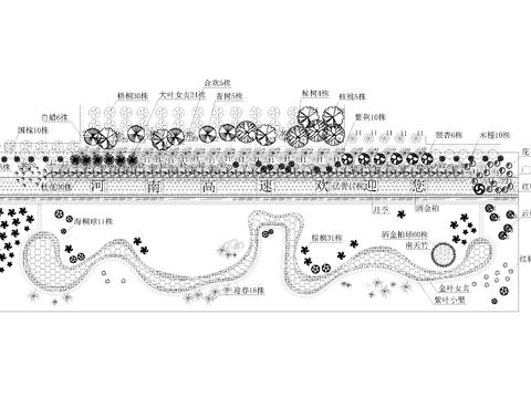  高速公路cad施工图 