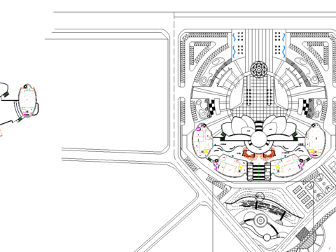  中心广场景观CAD施工图 