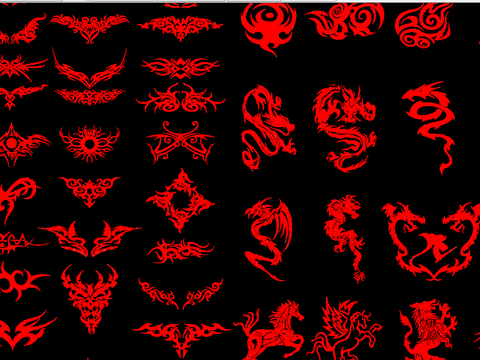  花纹图案 CAD图库 