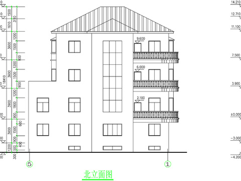  江南民居CAD施工圖 