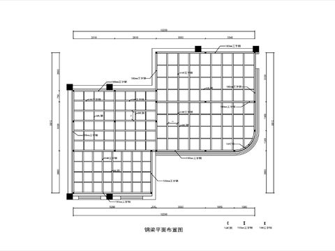  夹层钢结构cad节点大样图 