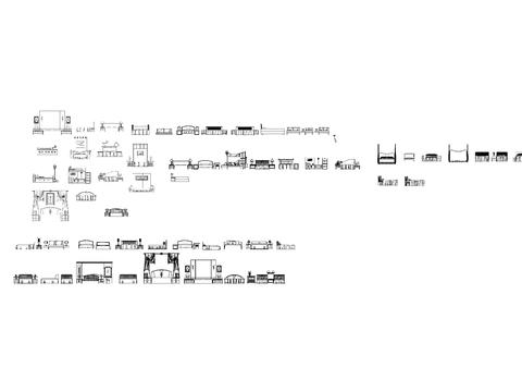  床和电器cad图库 