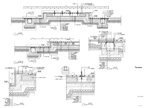  9组现代新中式镜面水景cad大样图 