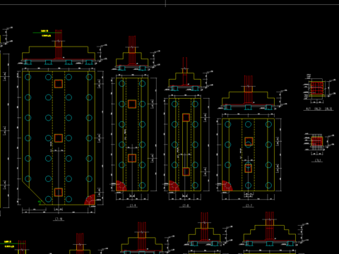  某培训中心结构CAD施工图 