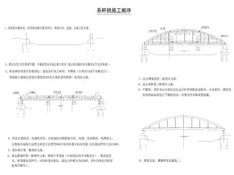  系杆拱施工顺序节点大样 