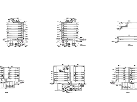  喷淋管道系统图节点大样 