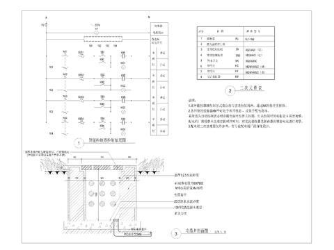  智能控制器控制原理图 电缆手孔井做法cad大样图 