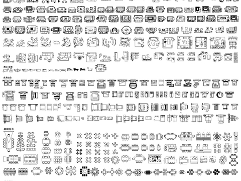  室内装修设计师素材cad图库 