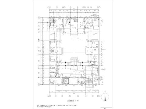  北京四合院CAD施工圖 