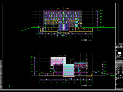  办公楼水暖电CAD施工图 