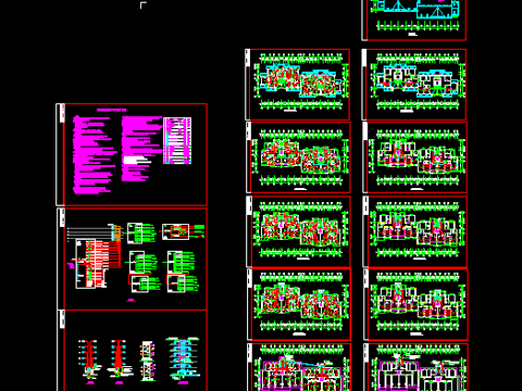  高层住宅楼电气CAD施工图 