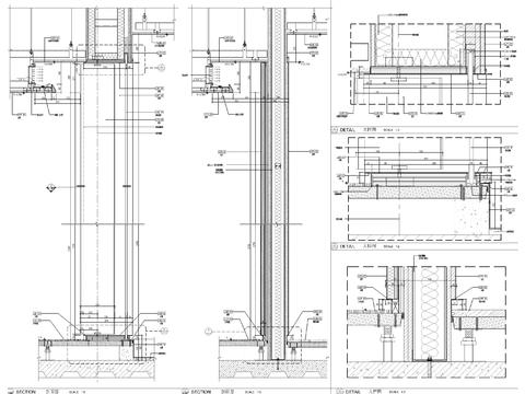  办公墙身节点大样图 
