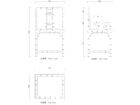  中式单椅cad图库 