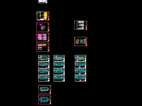  三层生产厂房电气cad施工图 