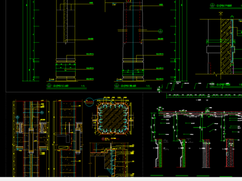  160个装修施工节点CAD施工图 