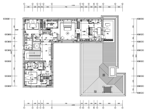  別墅樣板間CAD施工圖 