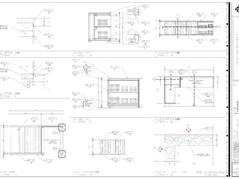  自助餐台节点大样 
