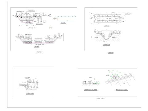  海绵设施设计cad大样图 