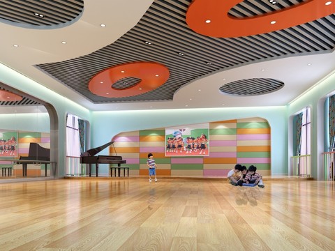  现代幼儿园cad施工图 