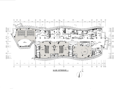  三层私立幼儿园cad平面图 