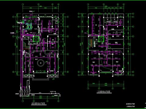  消防报警系统CAD平面图 