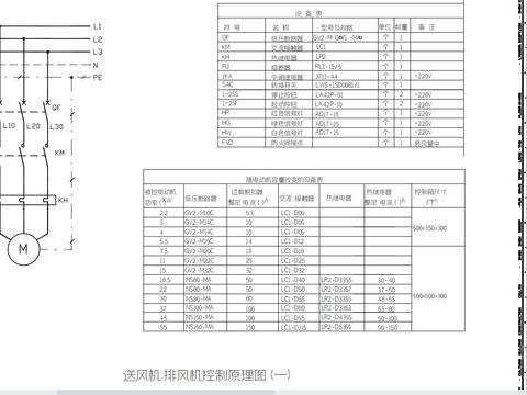  常用电器控制原理图CAD图库 