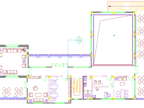  售楼处装饰施工图 