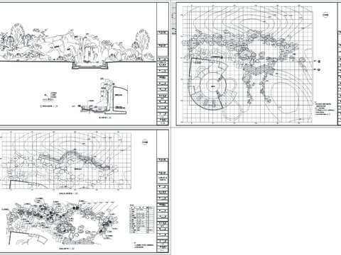  假山cad图纸 