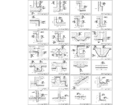  防水cad节点大样图 