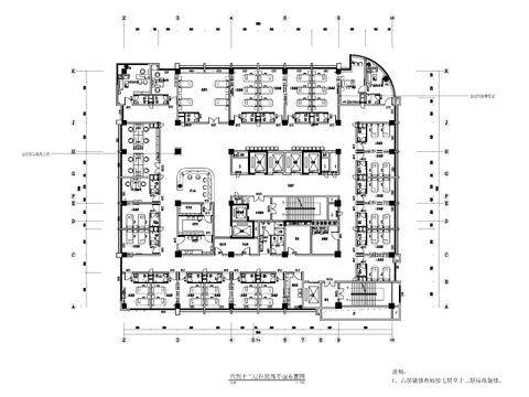  人民医院综合大楼cad施工图 