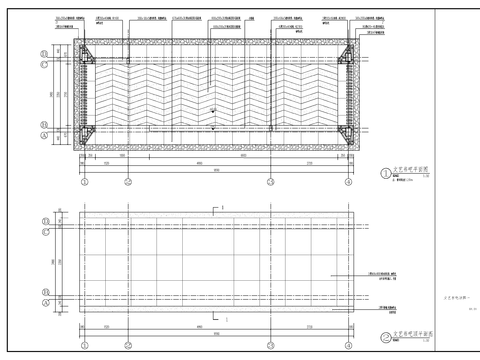  新中式书吧廊架节点大样图 