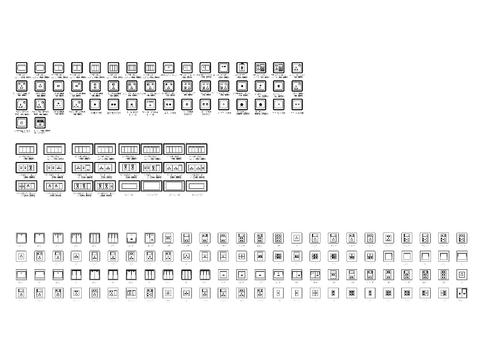  开关插座CAD图库 